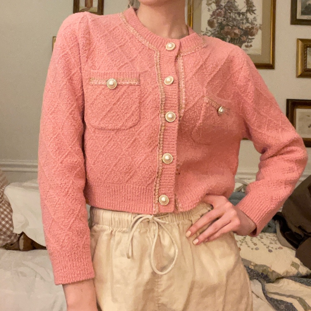 Pink Cardigan